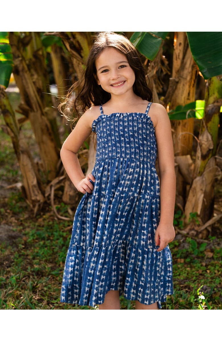 Change of Scenery Lila Smocked Tiered Dress, Alternate, color, Denim Tides