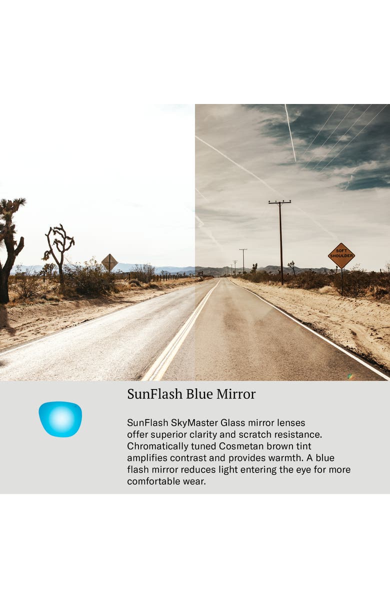 American Optical Original Pilot 52mm Aviator Glass Non Polarized, Alternate, color, Black - Bmg