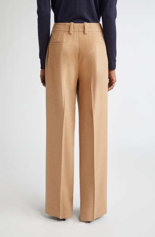 Lafayette 148 New York Sullivan Camel Hair Wide Leg Pants In Brown