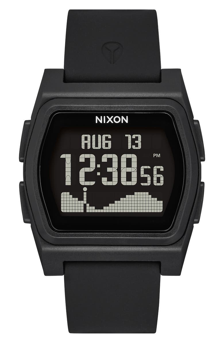 Nixon Rival Digital Silicone Strap Watch, 38mm, Main, color, 