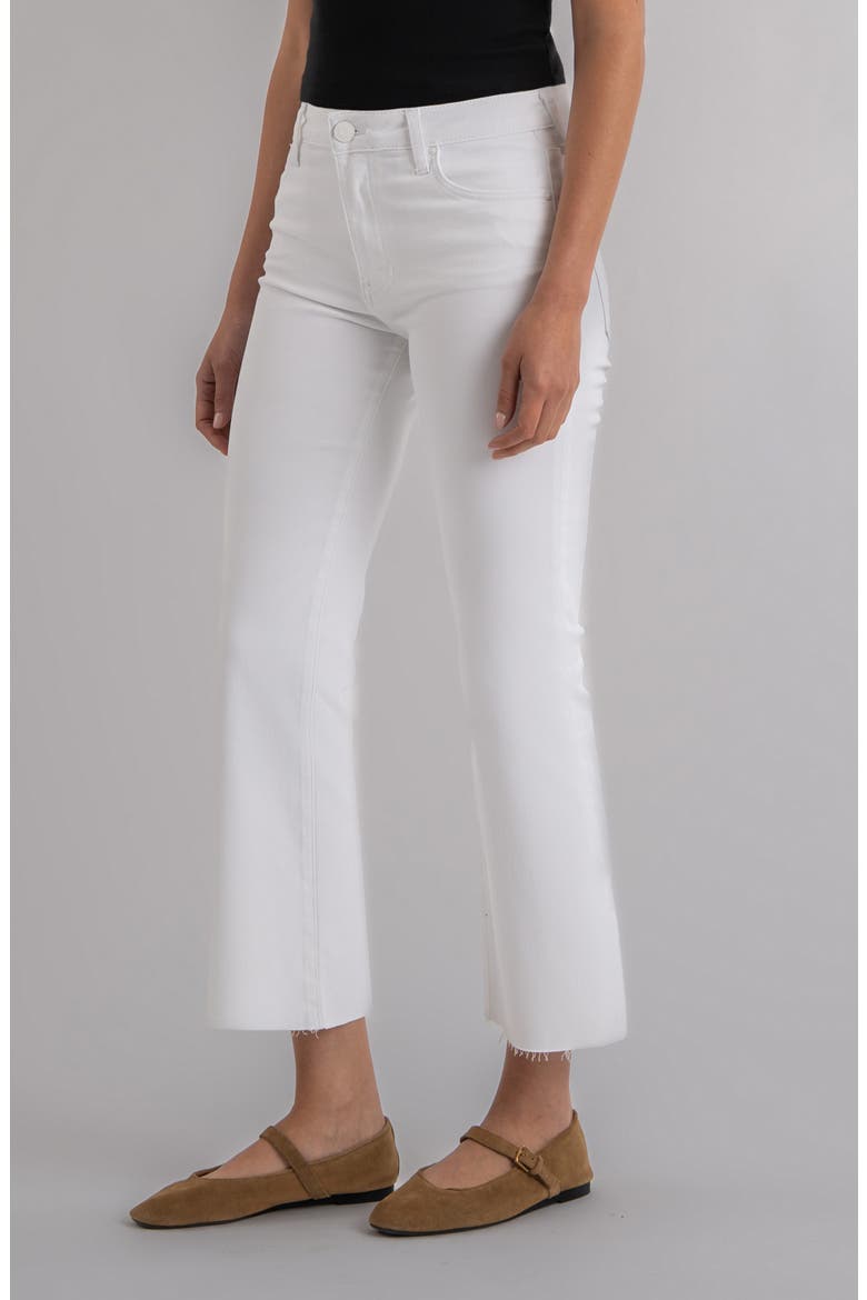 Kelsey High Waist Crop Flare Jeans, Alternate, color, OPTIC WHITE
