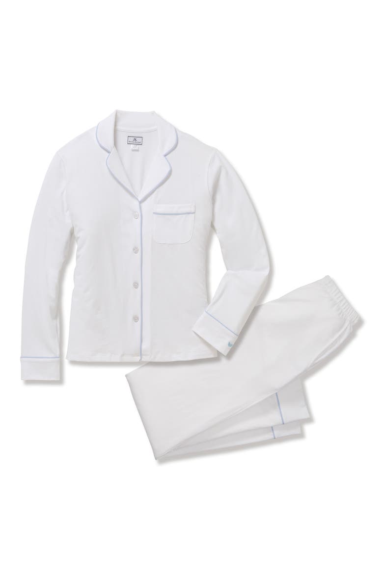 Pima Cotton Pajamas, Alternate, color, WHITE