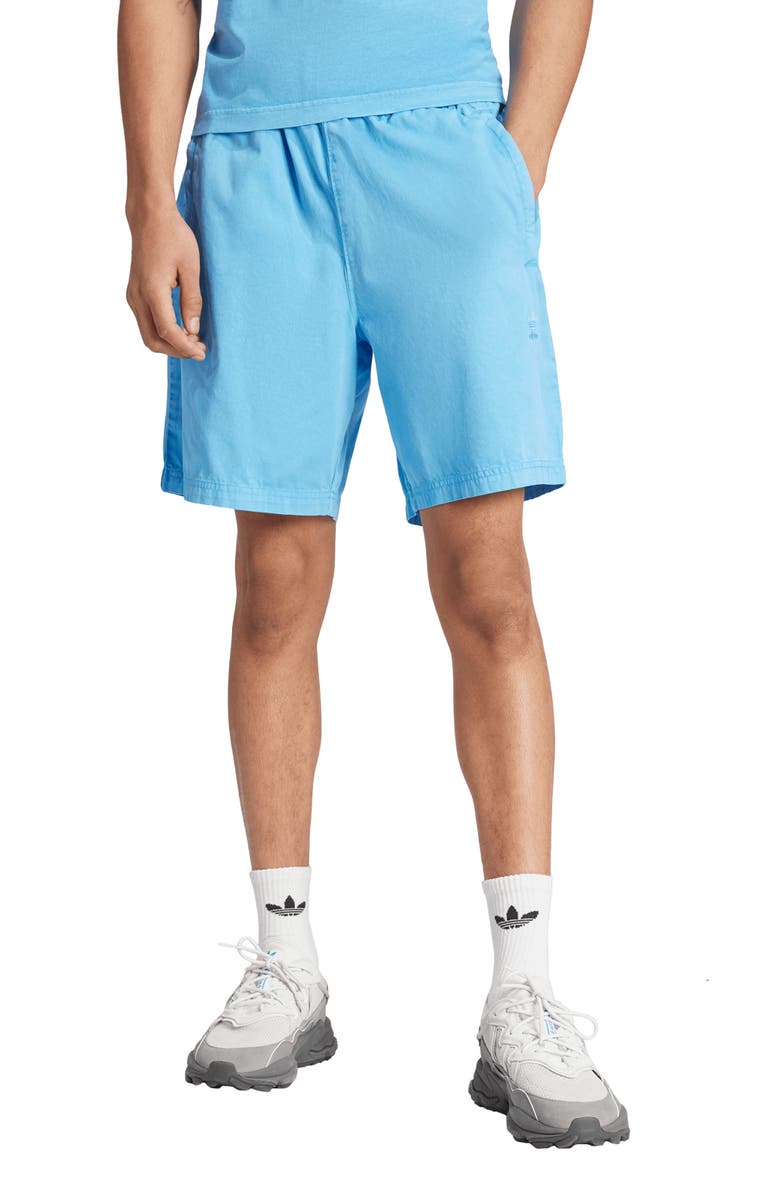 adidas Trefoil Essentials Cotton Twill Shorts, Main, color, 