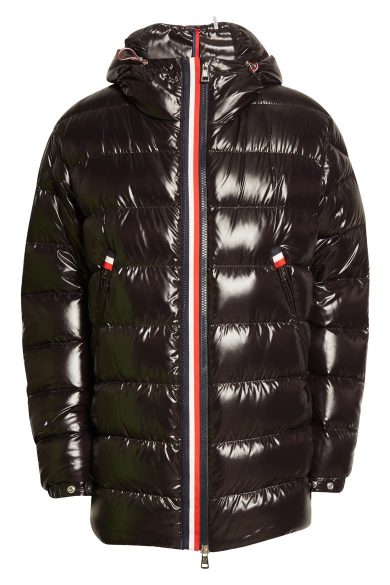 Courcillon Water Resistant Down Puffer Jacket, Alternate, color, BLACK