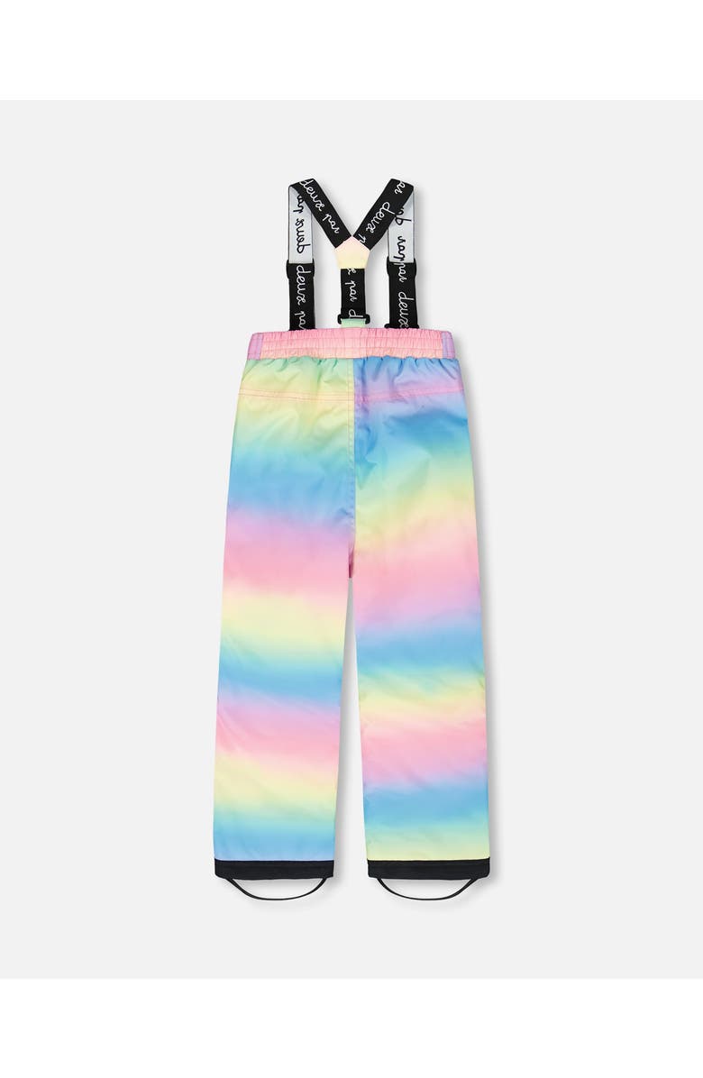 Deux par Deux Girl Two-Piece Chill Outerwear Set with Light Insulation, Alternate, color, Rainbow Gradient