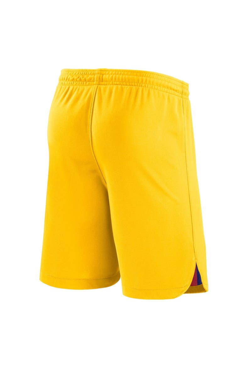 Men's Nike Yellow Barcelona Stadium Fourth Performance Replica Shorts, Alternate, color, Yellow