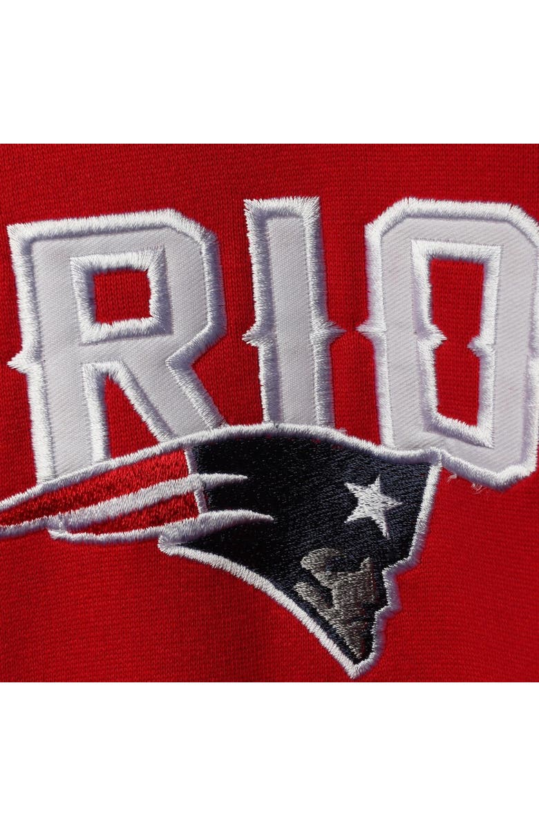 PROFILE Men's Navy/Red New England Patriots Big & Tall Pullover Hoodie, Alternate, color, 