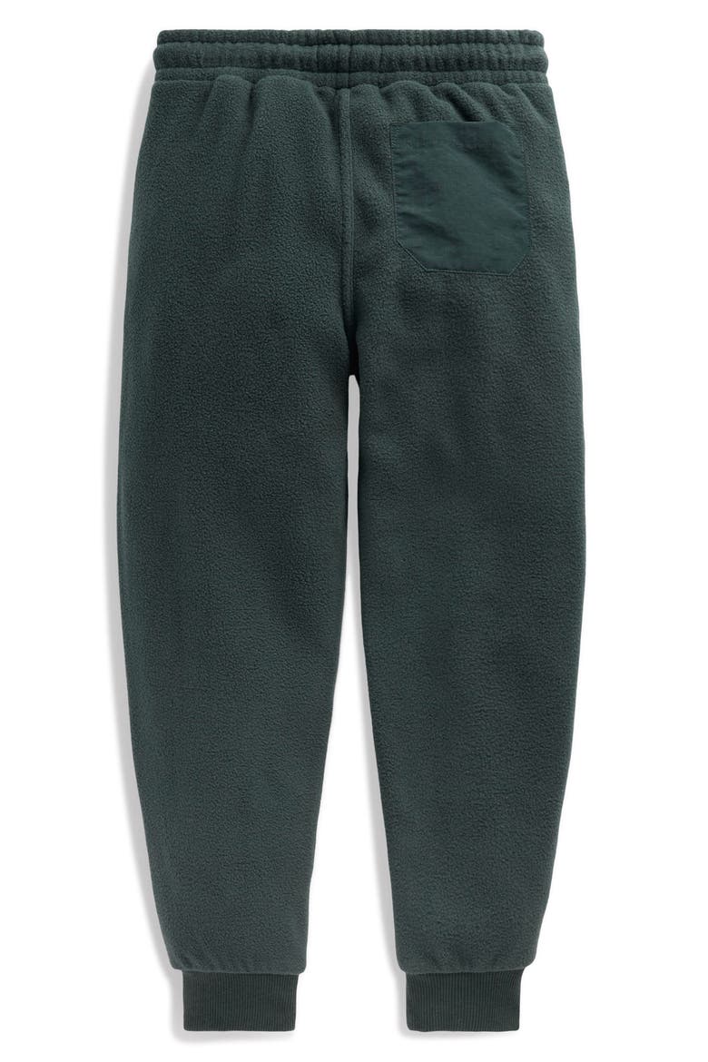 Kids' Warrior Knee Microfleece Joggers, Alternate, color, HUNTER GREEN