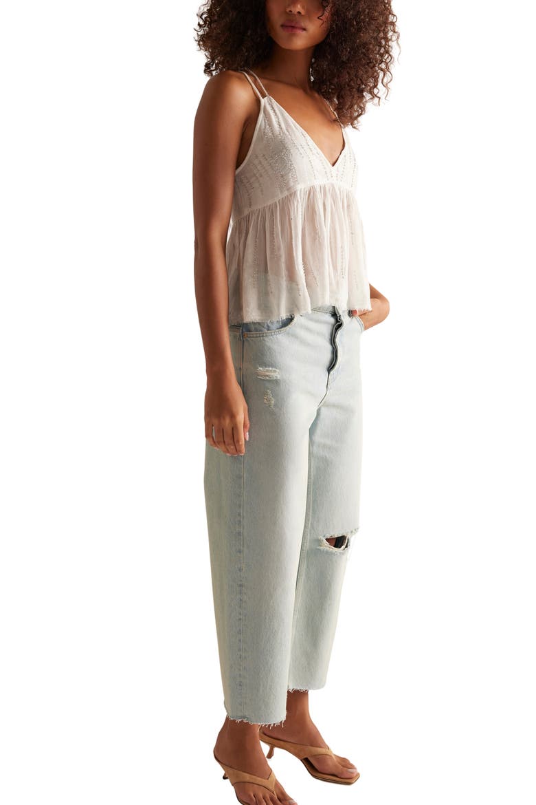 Ariel Beaded Sheer Camisole, Alternate, color, LUMINESCENT WHITE