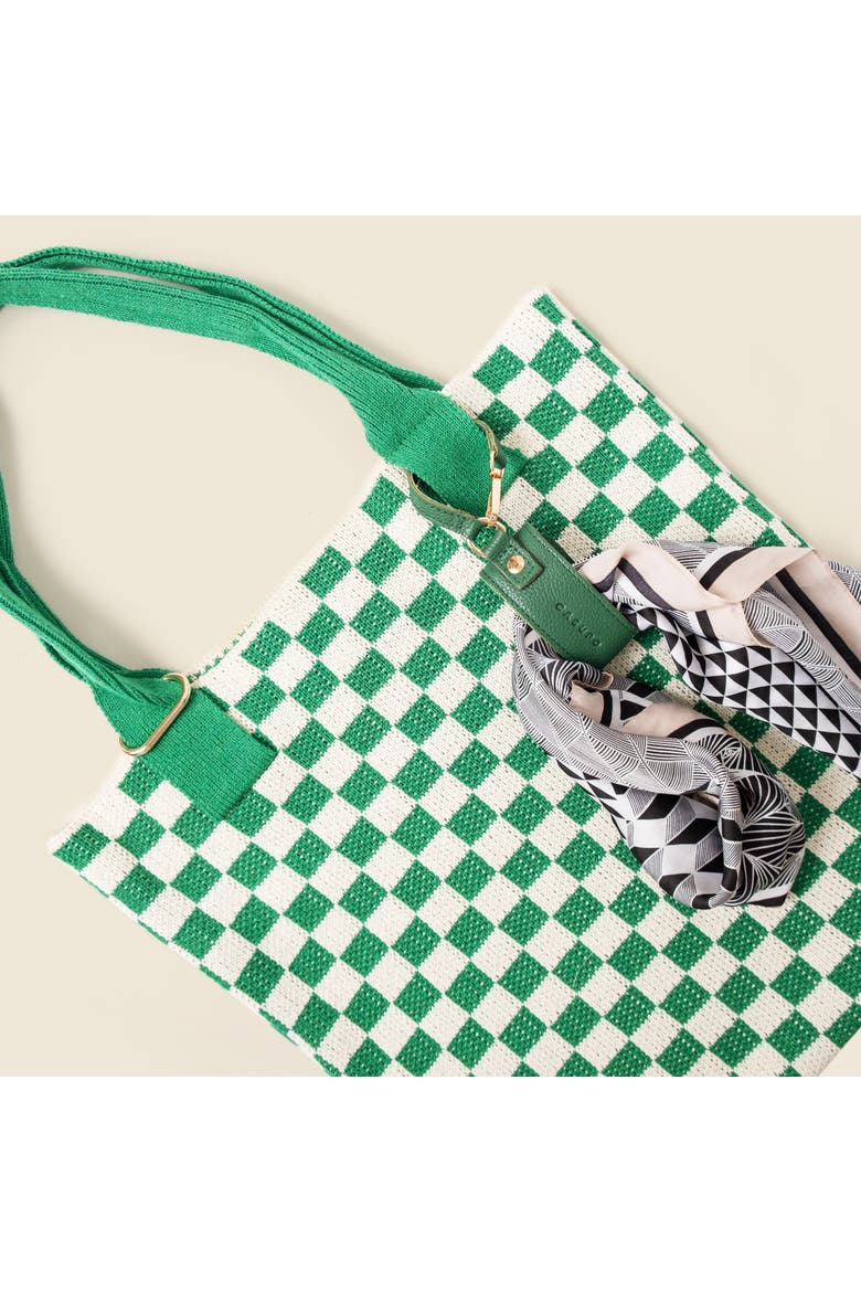 Leather Scarf Holder, Alternate, color, Green