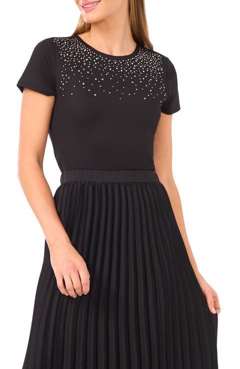 Rhinestone Compression T-Shirt