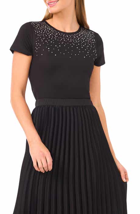 Halogen® Rhinestone Compression T-Shirt