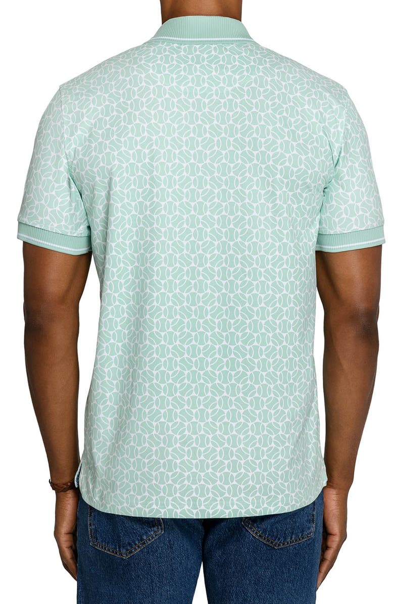 CONSTRUCT Slim Fit Tennis Ball Polo Short Sleeve Shirt, Alternate, color, Jade