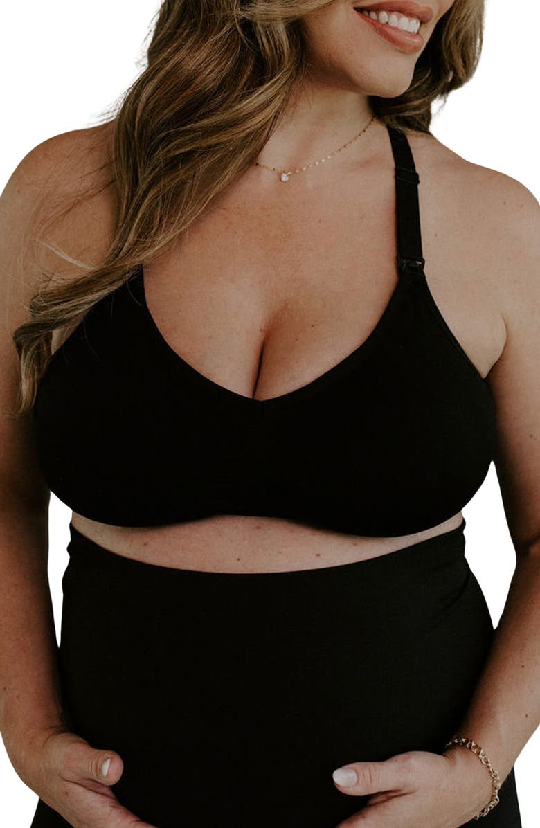 Blush + Bashful Bashful Maternity & Nursing Bra, Main, color, Black