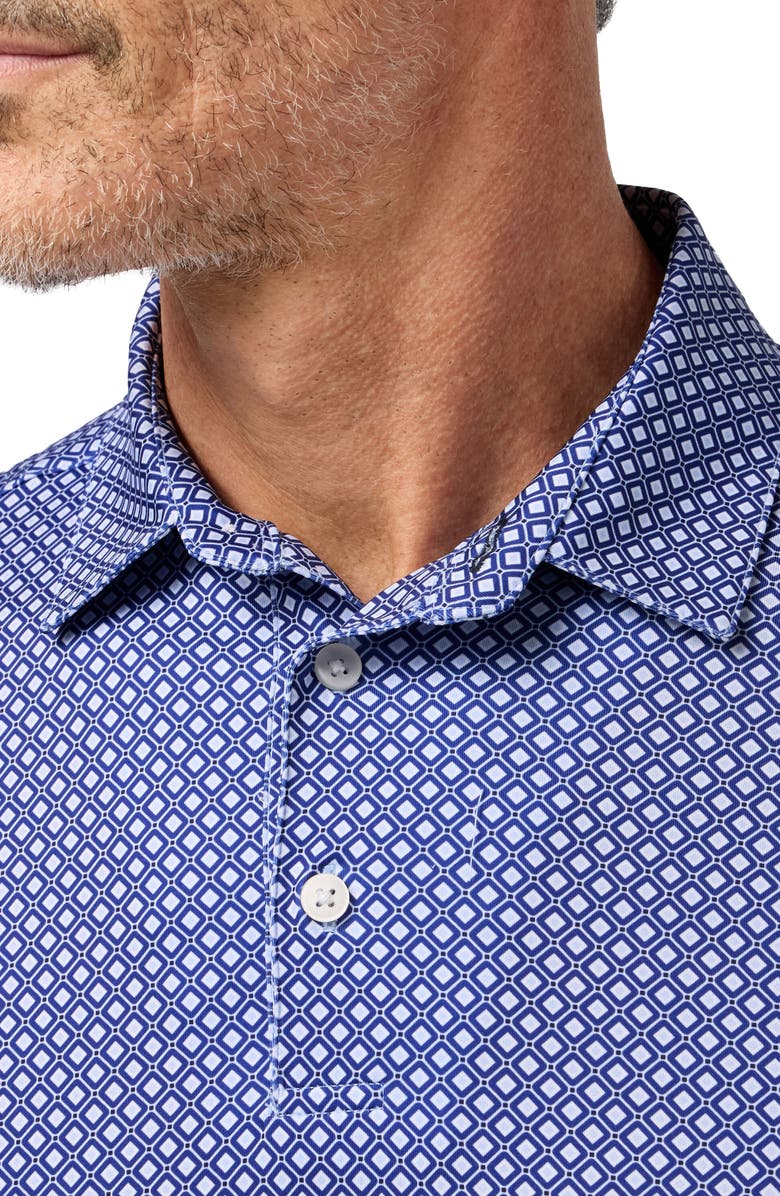Mizzen+Main Versa Trim Fit Performance Golf Polo, Alternate, color, Cobalt Enlarged Diamond