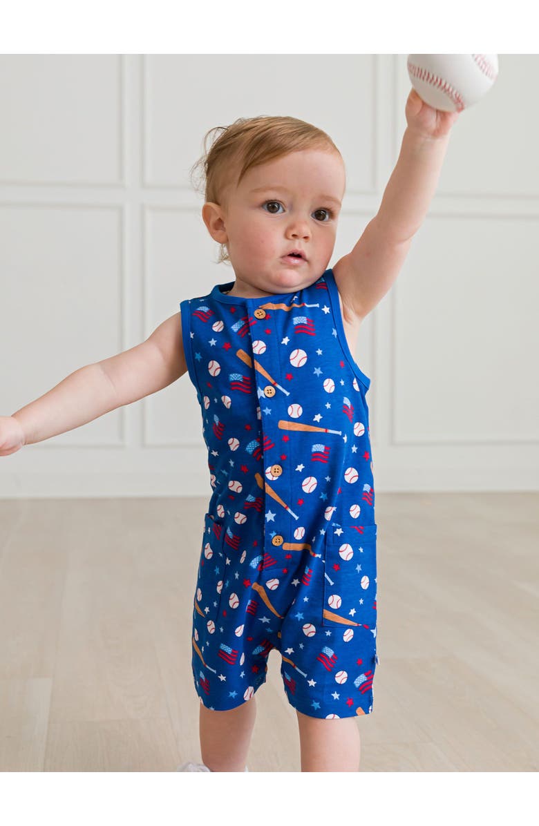 RuggedButts Baby Boys Pocket Knit Romper, Alternate, color, 