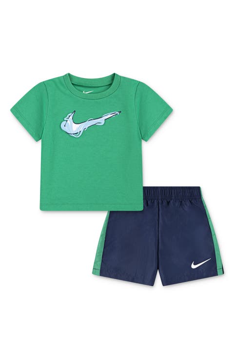 Paint Logo Graphic T-Shirt & Dri-FIT Shorts Set (Baby)