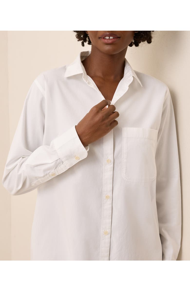 Pact Organic Cotton All Day Poplin Classic Shirt, Alternate, color, White