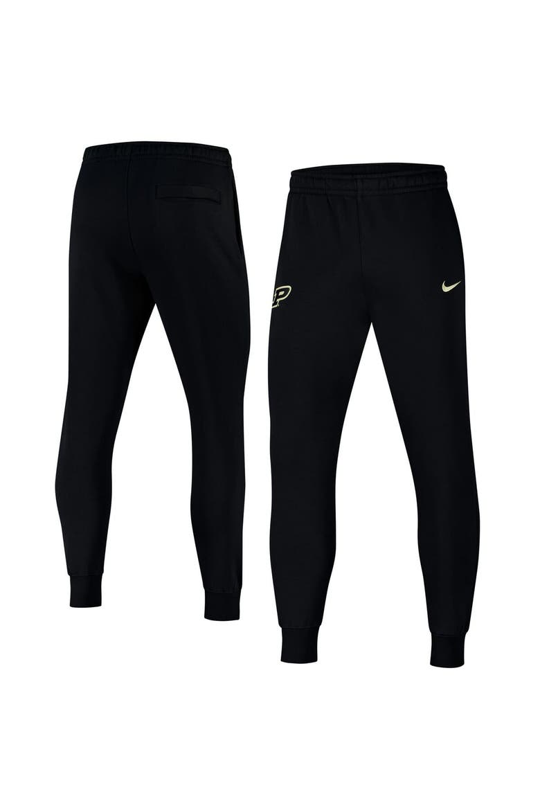 Men's Nike Black Purdue Boilermakers Club Fleece Pants, Main, color, Black