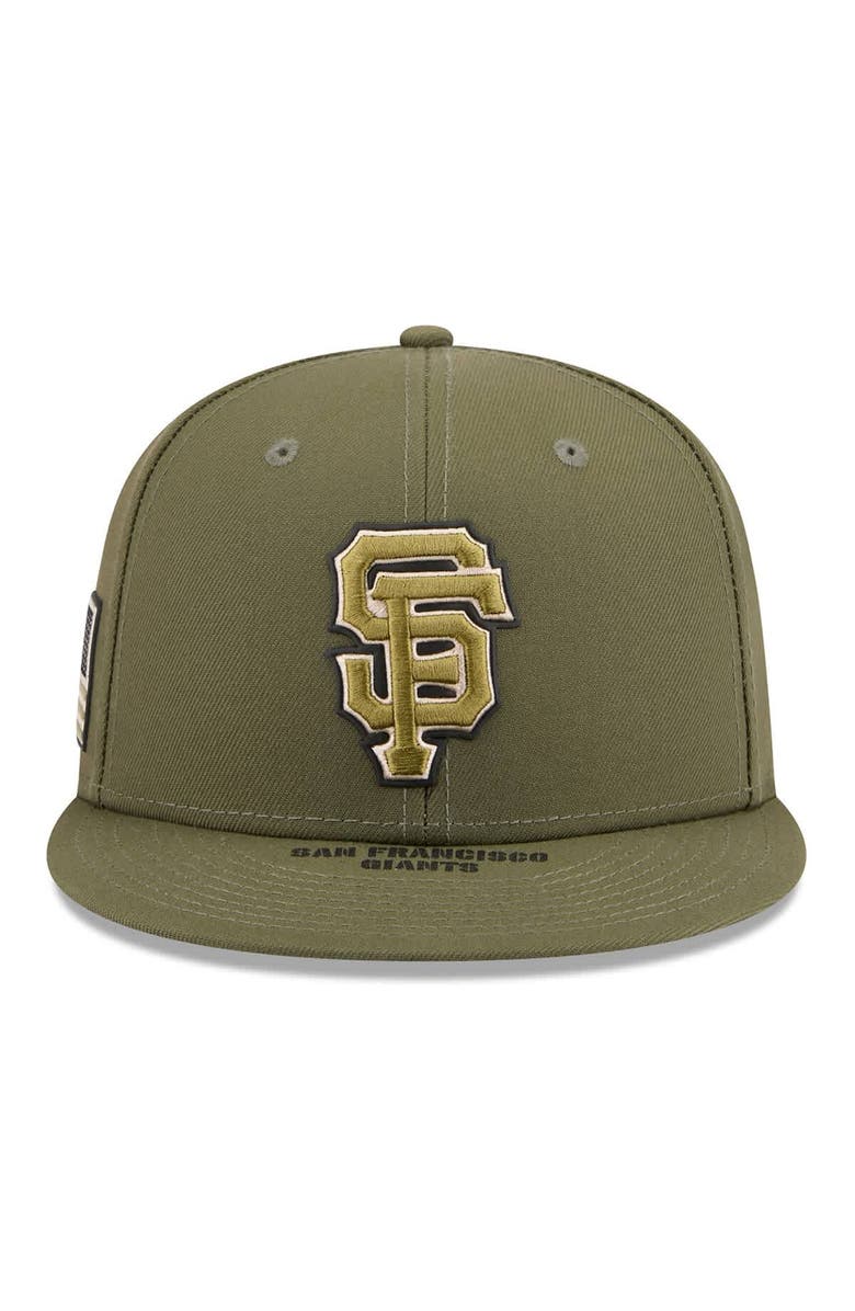New Era Men's New Era  Olive San Francisco Giants 2026 Armed Forces Day 9FIFTY Snapback Hat, Alternate, color, Olive