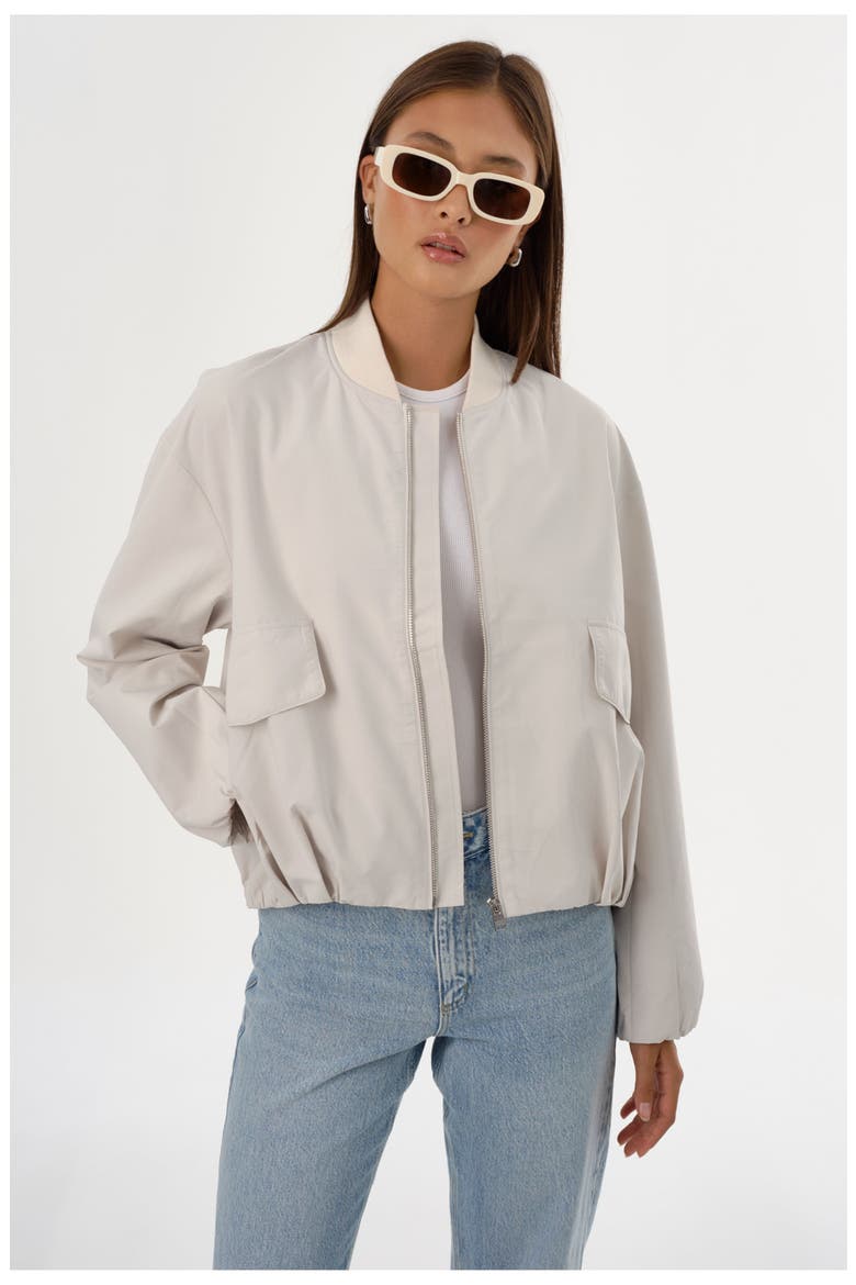 IRIANA | Bomber Jacket, Alternate, color, Whisper White