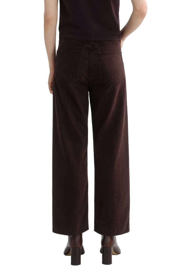Ren High Waist Wide Leg Jeans, Alternate, color, SLOE BERRY DK BERRY BROWN