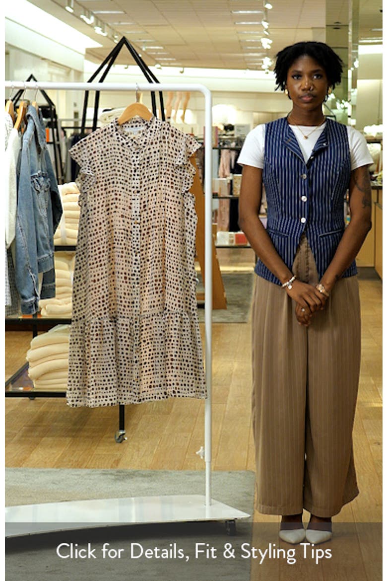 Print Pleated Frill Dress video