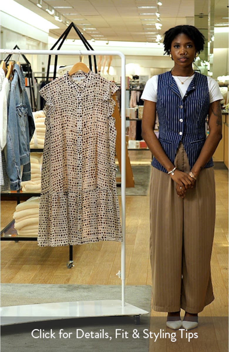 Print Pleated Frill Dress, sales video thumbnail