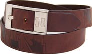 EAGLES WINGS Nebraska Huskers Brandish Leather Belt - Brown
