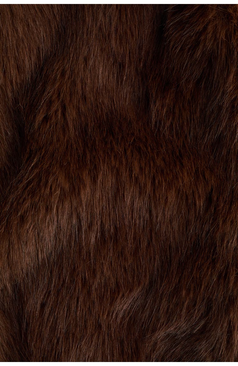 H&M Fluffy Gilet, Alternate, color, Dark Brown