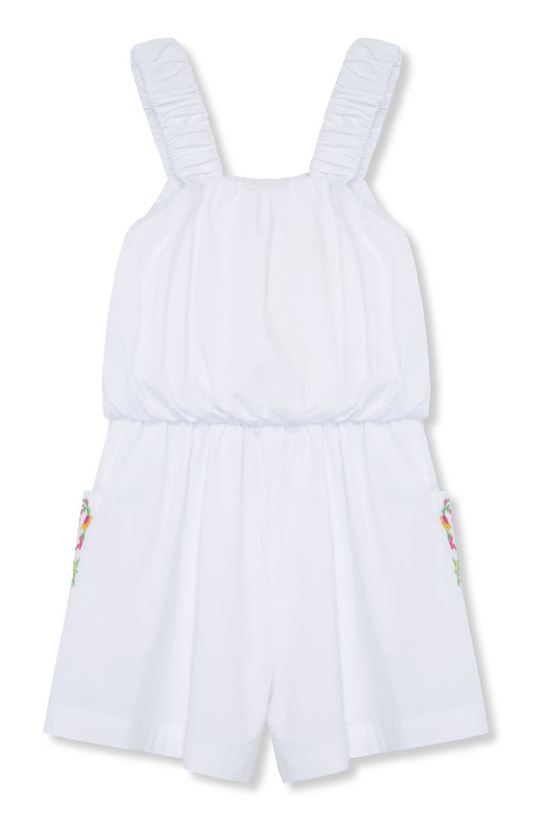 Peek Aren't You Curious Kids' Embroidered Tank Romper, Alternate, color,