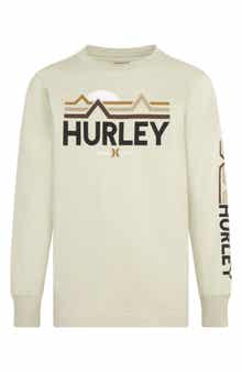 Hurley Kids' Mountain Horizon Long Sleeve Graphic T-Shirt