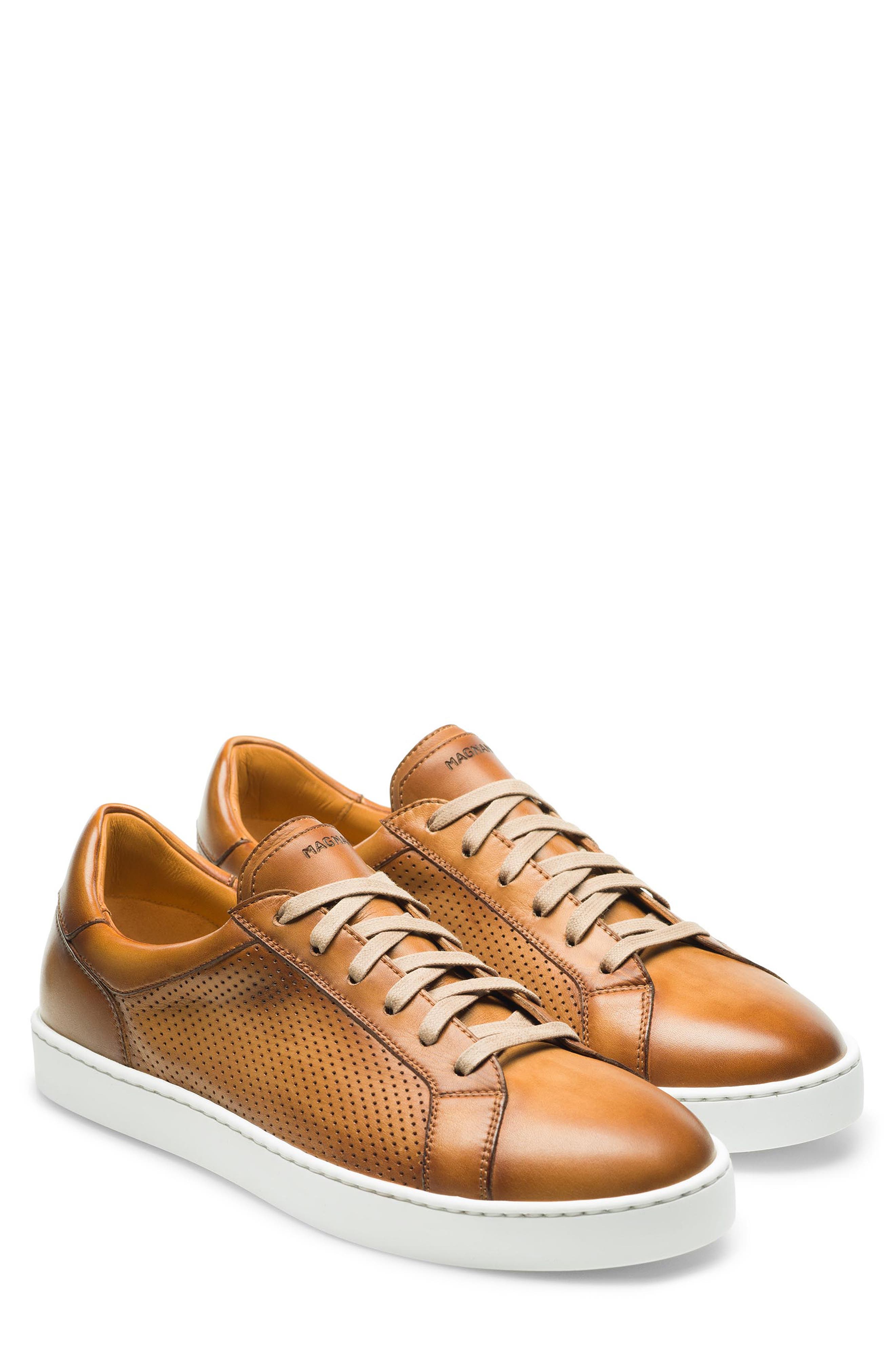 Costa Perforated Sneaker, Main, color, TAUPE