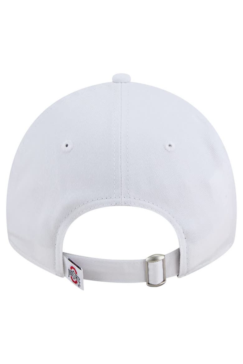 Men's New Era White Ohio State Buckeyes Fan 9TWENTY Adjustable Hat, Alternate, color, White