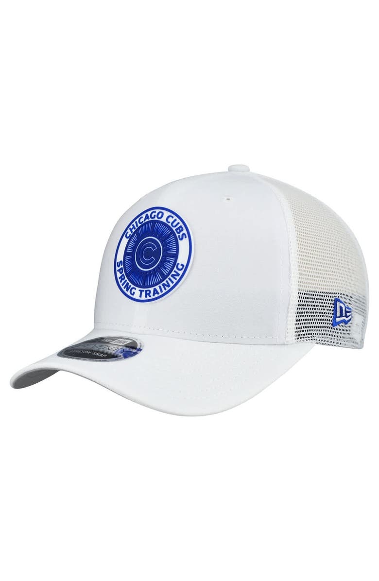 New Era Men's New Era  White Chicago Cubs 2026 Spring Training Fan Pack 9SEVENTY Adjustable Trucker Hat, Main, color, White