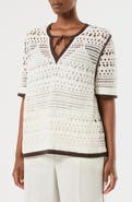 Marina Rinaldi Garza Crochet Sweater