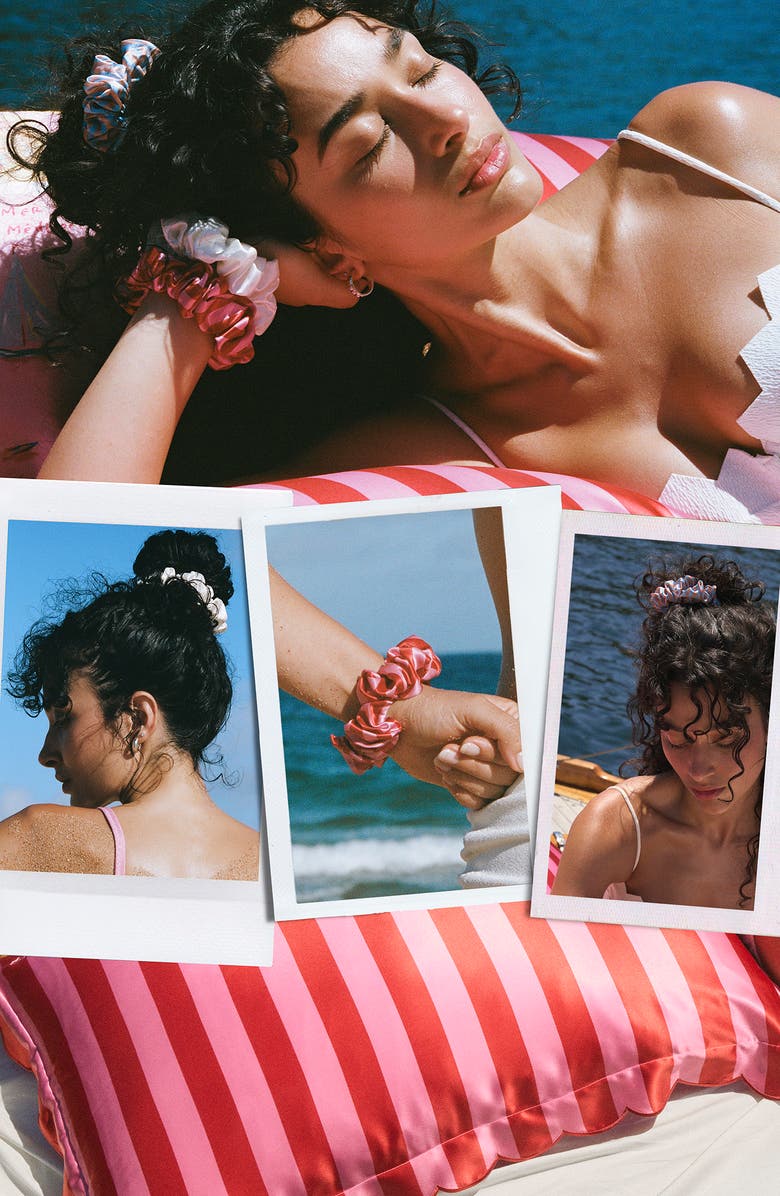 slip Midsummer 3-Pack Large Silk Scrunchies Set, Alternate, color, 