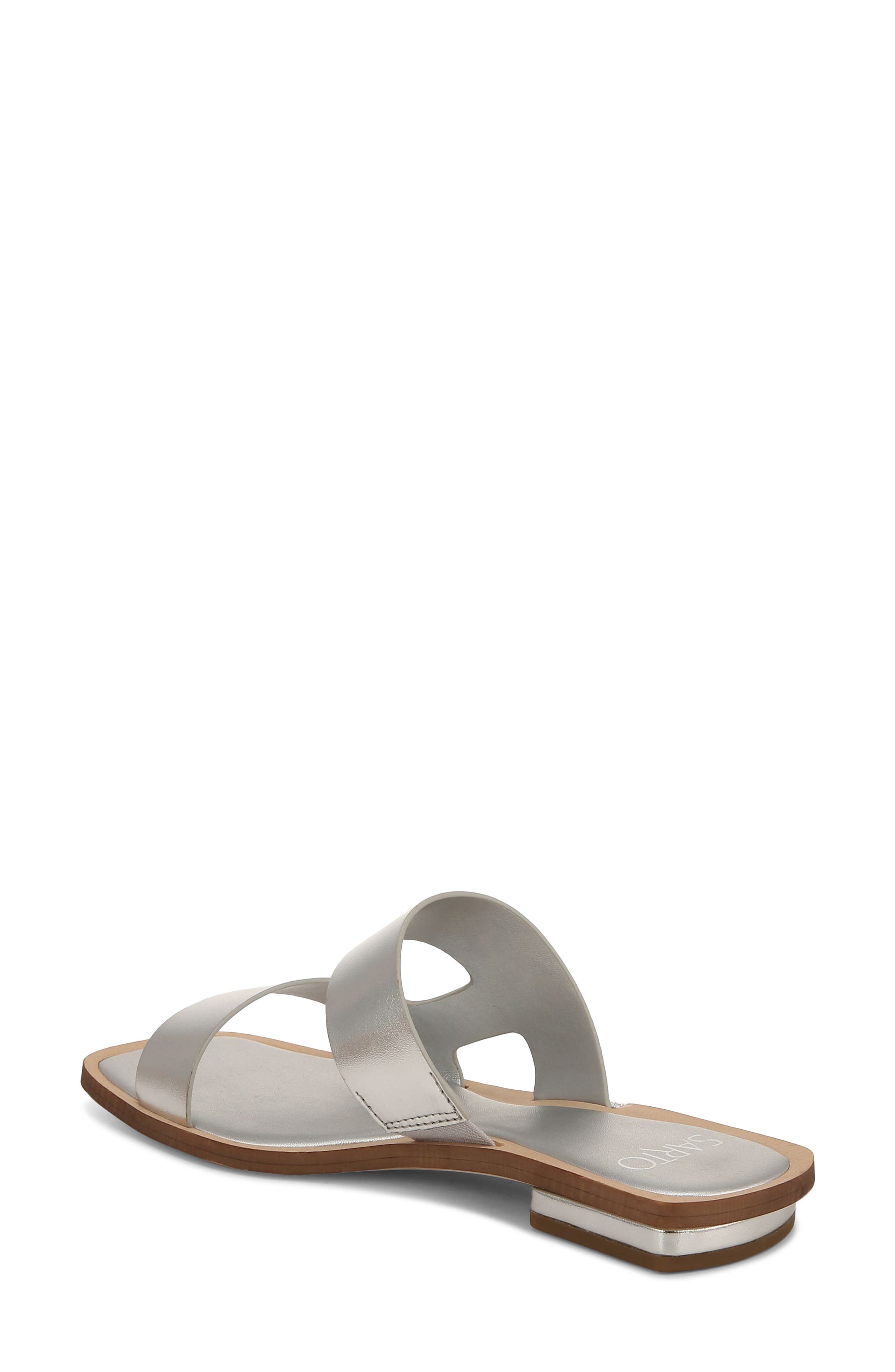 SARTO by Franco Sarto Emily Slide Sandal, Alternate, color, Silver