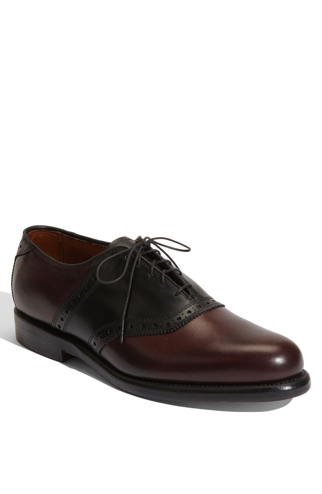 'Shelton' Saddle Oxford, Main, color, BURGUNDY CALF/BLACK CALF