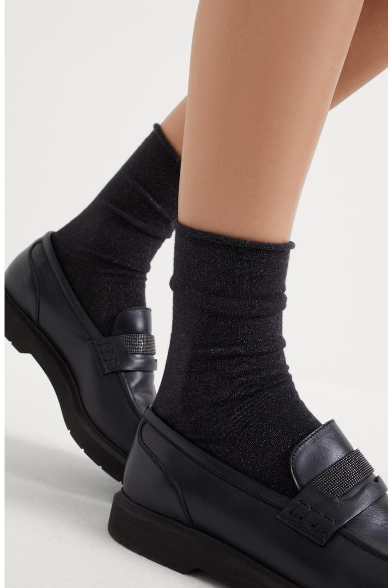 Cashmere knit socks, Alternate, color, Charcoal
