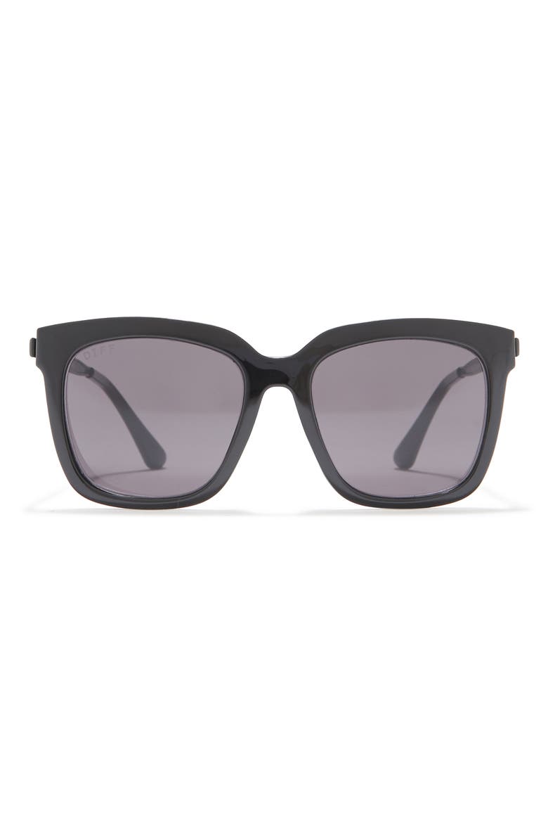 Hailey 54mm Square Sunglasses, Main, color, BLACK/ GREY