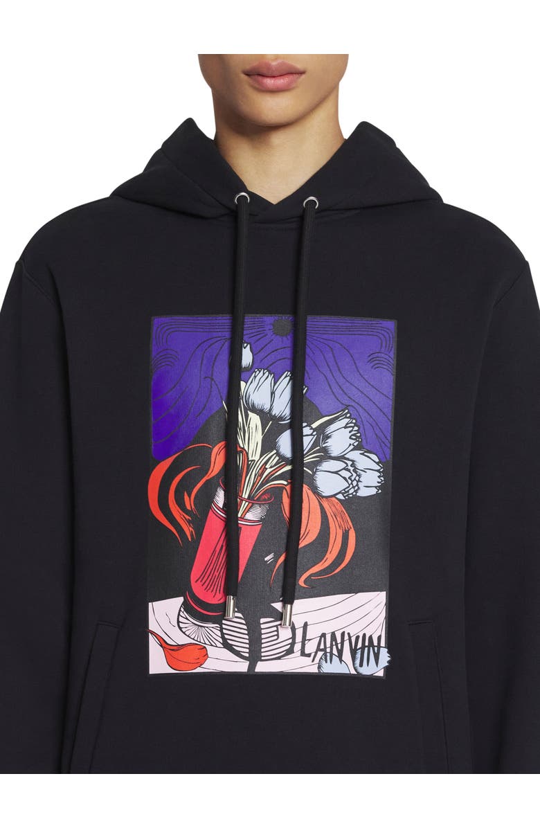 Lanvin Printed Hoodie, Alternate, color, 