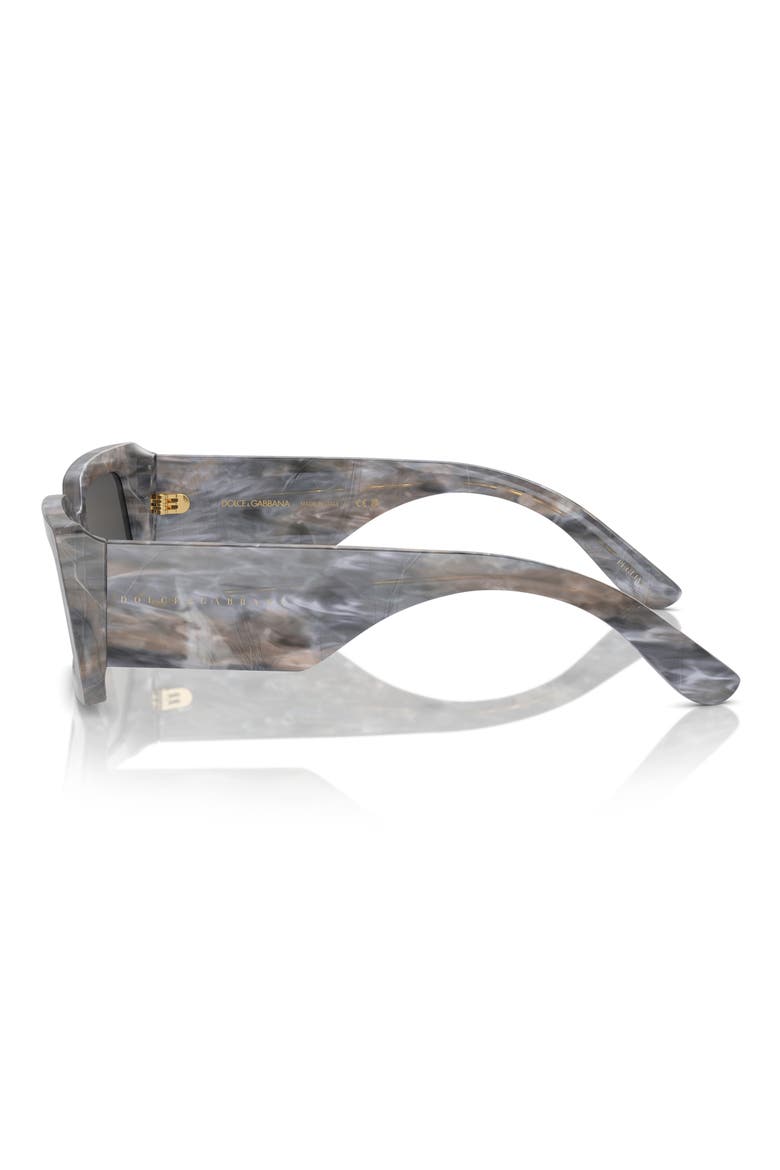 53mm Rectangular Sunglasses, Alternate, color, LITE GREY