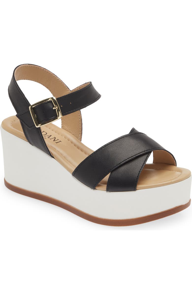 Cordani Darrell Crisscross Wedge Sandal, Main, color,