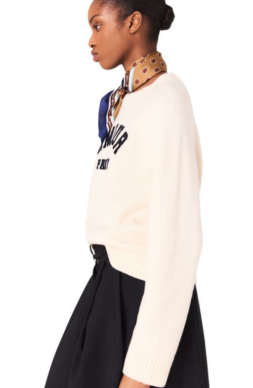 Maje Rib Knit Sweater In Silver