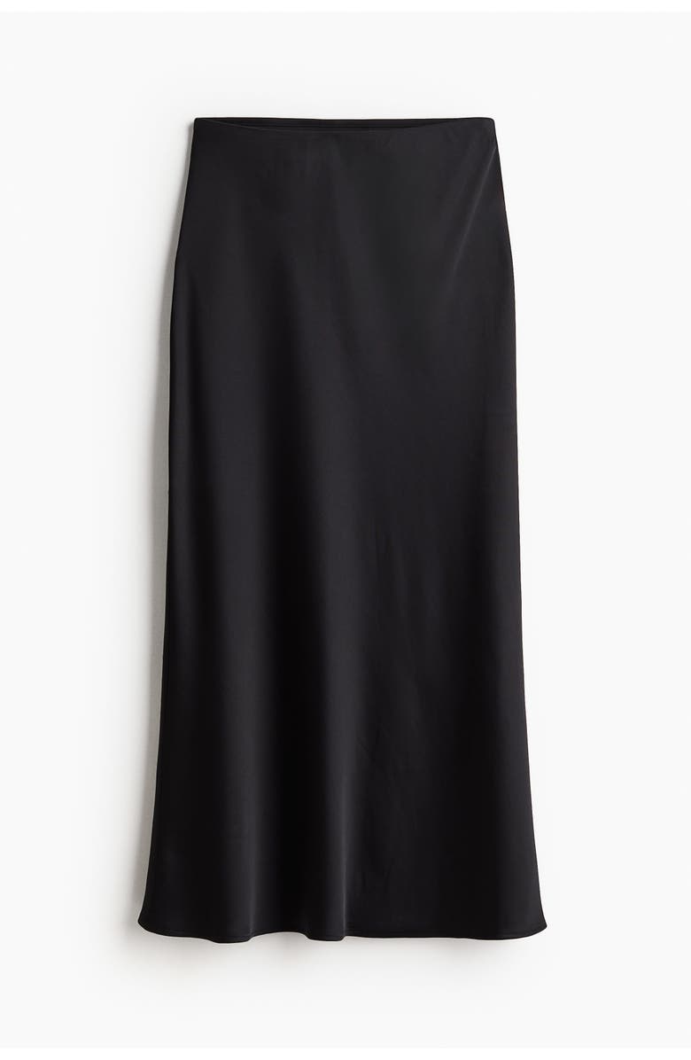 H&M Midi skirt, Alternate, color, Black