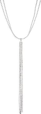NORDSTROM RACK Ball Chain Tassel Lariat Necklace