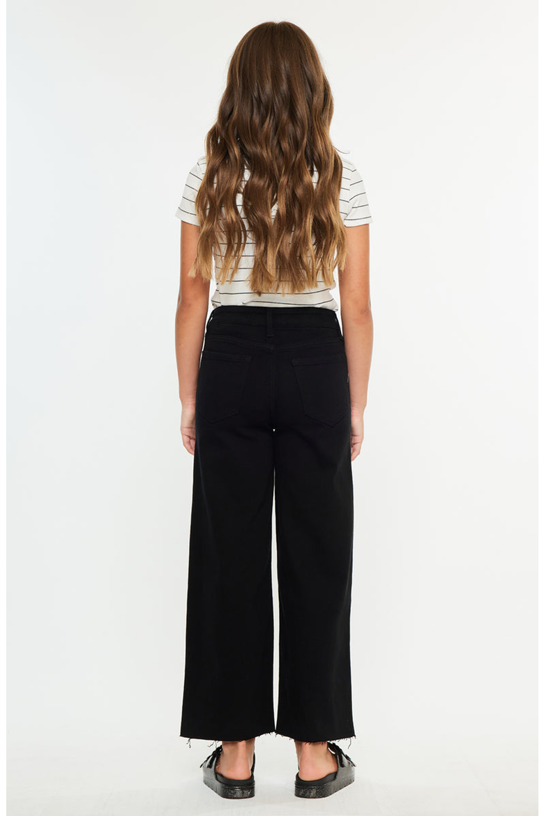 Berlin High Rise Crop Wide Leg Jeans, Alternate, color, Black