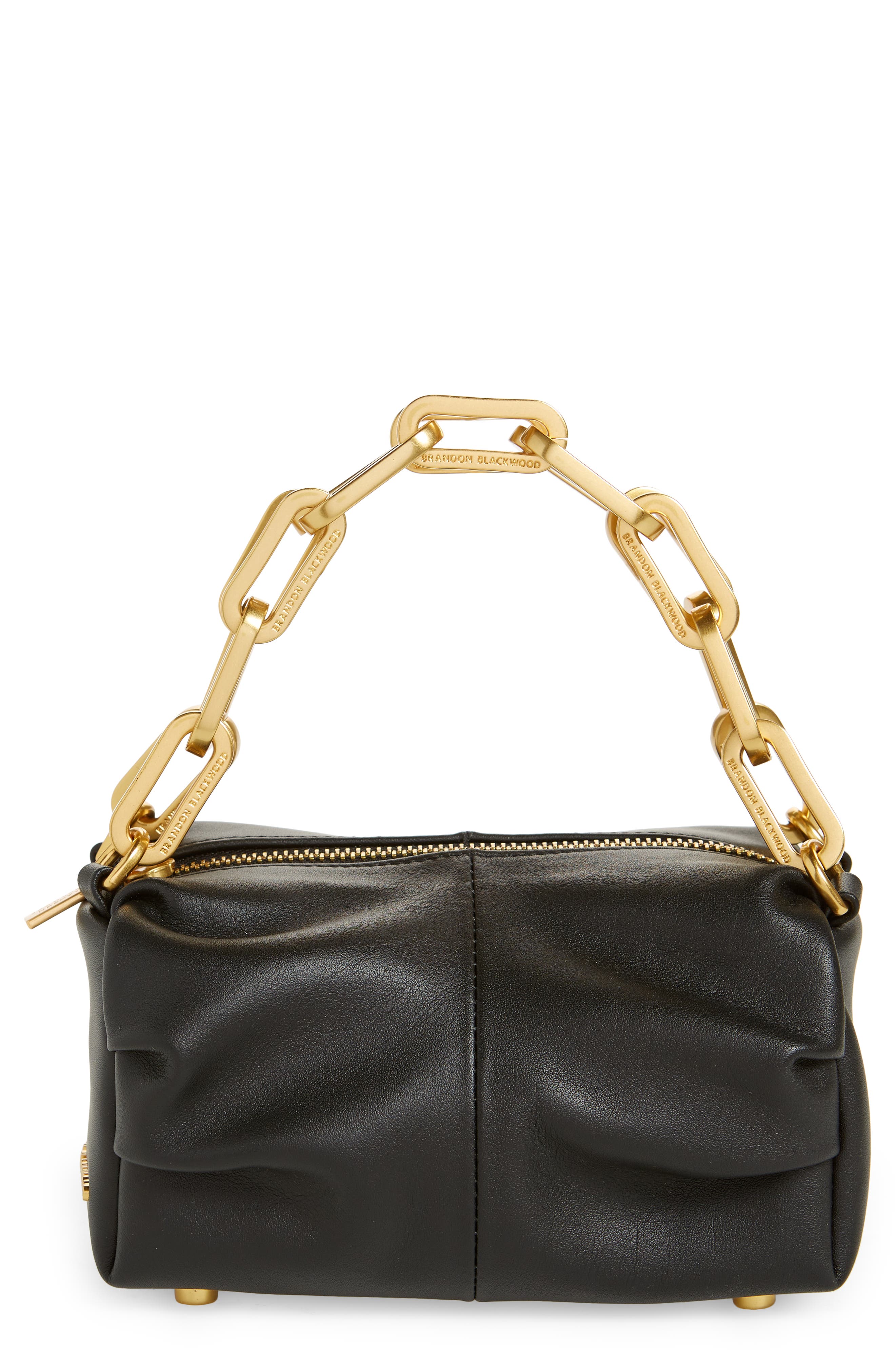 Brandon Blackwood Mini Valentina Top Handle Bag, Main, color, 