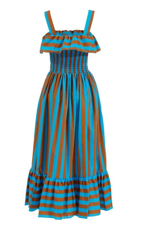 LA DOUBLEJ LA DOUBLEJ SUNKISSED DRESS RIVIERA TURCHESE TURQUOISE